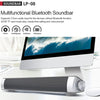 مكبر صوت BT Sound Bar BT مكبرات صوت للمسرح المنزلي Super Bass Subwoofer يدعم حر اليدين AUX IN TF بطاقة تشغيل الموسيقى فضي-رمادي للتلفزيون وأجهزة الكمبيوتر اللوحية والهواتف الذكية