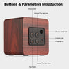 Q1 Mini Portable Wooden Bluetooth Speaker