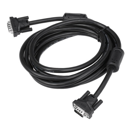 VENTION 5 متر 1080P HD VGA Male إلى VGA Male Extension Line 15-Pin Cable 49FT Connectors 3 + 6 Double Magnetic Rings for Video Computer TV Projector