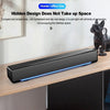 SADA V-196 USB Wired Computer Speaker Bar Stereo Subwoofer Powerful Music Player Bass Surround Sound Box 3.5mm Audio Input for PC Laptop Smartphone Tablet MP3 MP4