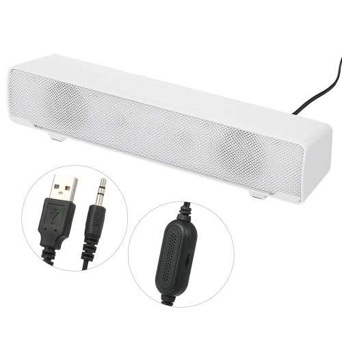 SADA V-196 USB مكبر صوت سلكي للكمبيوتر بار مضخم صوت ستيريو قوي مشغل موسيقى باس صندوق صوت محيطي 3.5 ملم إدخال صوتي لأجهزة الكمبيوتر المحمول والكمبيوتر اللوحي MP3 MP4