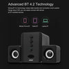 SADA D-202 USB مجموعة سماعات بلوتوث السلكية مكبرات صوت للكمبيوتر مشغل موسيقى باس مضخم صوت صندوق صوت للكمبيوتر المكتبي والكمبيوتر اللوحي والهاتف الذكي