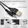 SADA D-202 USB مجموعة سماعات بلوتوث السلكية مكبرات صوت للكمبيوتر مشغل موسيقى باس مضخم صوت صندوق صوت للكمبيوتر المكتبي والكمبيوتر اللوحي والهاتف الذكي
