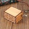 Wood Music Box Mini Vintage Engraved Hand-Operated Musical Box Birthday Christmas Valentine's Day Exquisite Gift