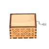 Wood Music Box Mini Vintage Engraved Hand-Operated Musical Box Birthday Christmas Valentine's Day Exquisite Gift
