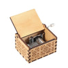 Wood Music Box Mini Vintage Engraved Hand-Operated Musical Box Birthday Christmas Valentine's Day Exquisite Gift