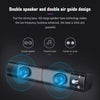 V-117 USB كمبيوتر مكتبي مكبر صوت ستيريو منزلي مضخم صوت صغير مع وصلات صوت 3.5 ملم لأجهزة الكمبيوتر المحمول DVD TV