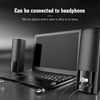 V-117 USB كمبيوتر مكتبي مكبر صوت ستيريو منزلي مضخم صوت صغير مع وصلات صوت 3.5 ملم لأجهزة الكمبيوتر المحمول DVD TV