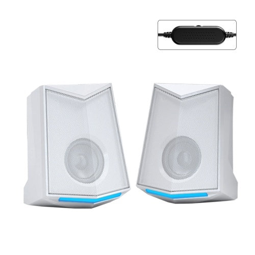 V-115 جهاز كمبيوتر مكتبي مكبر صوت صوت 2.0 قناة صوت ستيريو صوت 3 واط طاقة إخراج USB مضخم صوت صغير محمول للكمبيوتر المحمول والهاتف المحمول