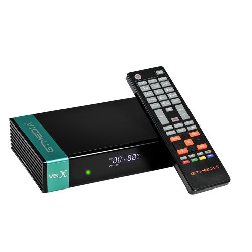 GTMEDIA V8X DVB-S / S2 / S2X FTA جهاز استقبال إشارة رقمي صندوق علوي كامل HD 1080P جهاز تحكم عن بعد مدمج WiFi H.265 V8 Nova Upgrade