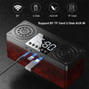 A10 Portable Bluetooth 5.0 Speaker Alarm Clock Radio Wireless Speakers Support TF Card U Disk AUX IN FM Radio for Smart Phone Tablet PC
