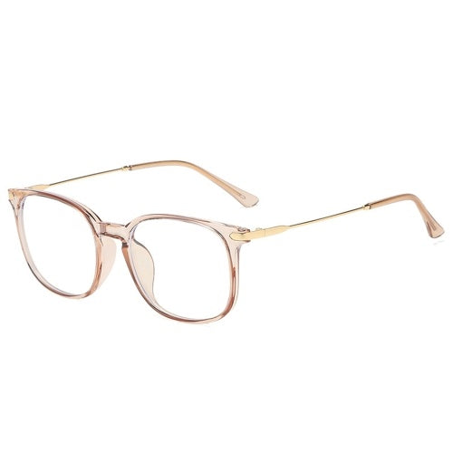 LG8815 إطار نظارات حجب الضوء الأزرق من البلاستيك والمعدن الخفيف للرجال والنساء، فلتر مضاد للوهج، نظارات قراءة لألعاب الكمبيوتر