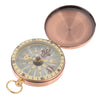 Vintage Premium Flip Metal Pocket Compass - Rose Gold
