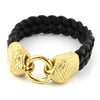 Vintage Premium Leather Rope Bracelet - Black