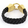 Vintage Premium Leather Rope Bracelet - Black
