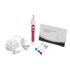 FL-A15 Electric Toothbrush Rechargeable Oral Brush Sonic Toothbrush With 3 Brush Heads IPX7 Waterproof Rose Red
