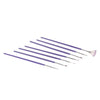 7pcs Purple Nail Art Design Brush Set Acrylic Nail Pen Brush For Painting Dotting Gradient Color Nylon Brush Fan Shape DIY Nail Tools