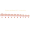 24Pcs False Toenail Tips Set French Full Cover Fake Toe Nail Tips for DIY Manicure