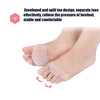2 PCS White Siliconen Gel Inlegzolen Voorvoet Pad Hoge Hak Schokabsorptie Anti Gladde Voeten Pijn Gezondheidszorg Schoen Binnenzool Lady Silicone Breathable Size Adjustable Insole
