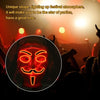 Halloween Mask Wire LED Light Up Cosplay Glowing Masks