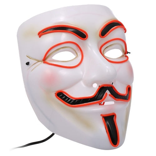 Halloween Mask Wire LED Light Up Cosplay Glowing Masks