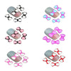 120Pcs DIY 3D Colors Resin Butterflies Nail Art Decoration in 12 Bags