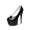 مضخات Wetkiss Sexy Stiletto - أسود