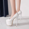 WETKISS Sexy Stiletto Pumps - White