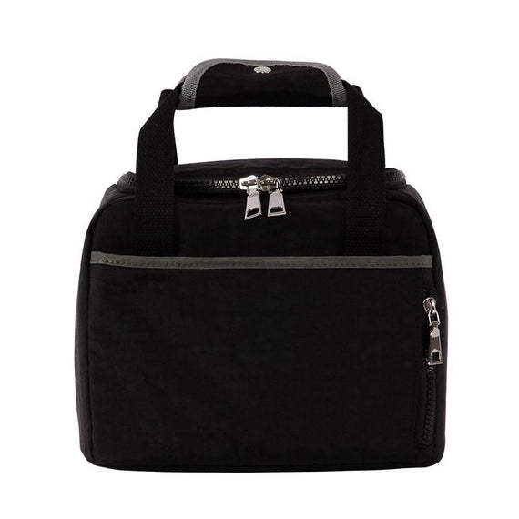 LB14 Waterproof Insulation Nylon Picnic Bag - Black