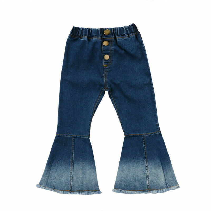 Wide Leg Trouser Jeans - Dark Blue