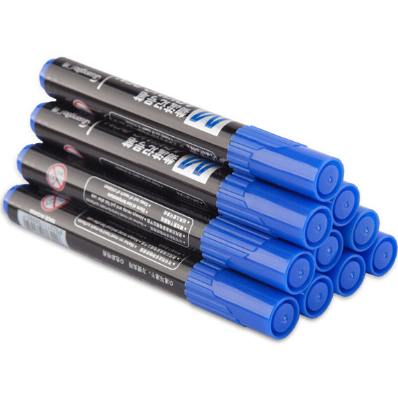Wide Premium 12Pcs Classic Marker Pen - Blue