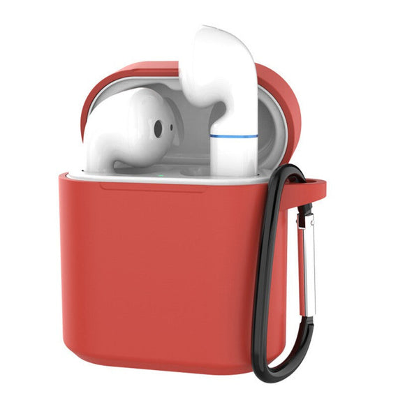Wireless High Quality Silicone Earpods Case - Red