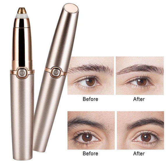 ماكينة العناية بالأنف والأذن الكهربائية الشخصية للنساء - ذهبي وردي 