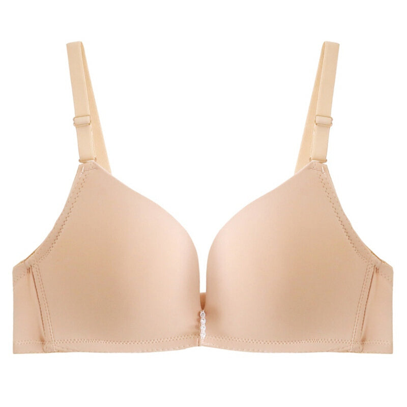 Women Push Up Seamless Adjustable Lingerie Bra - Nude