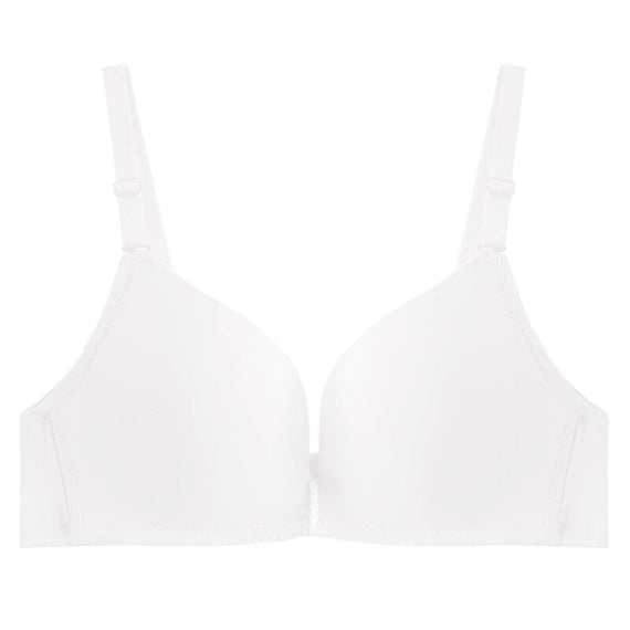 Women Push Up Seamless Adjustable Lingerie Bra - White