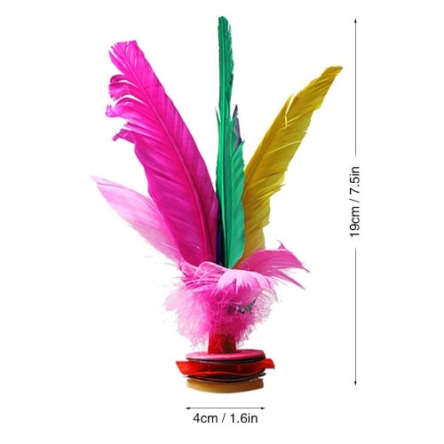 1Pc Colorful Chinese Jianzi Feather Kicking Shuttlecocks