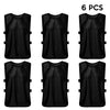 6 PCS Adults Soccer Pinnies Quick Drying Football Jerseys Sports Scrimmage Practice Sports Vest Team Training Bibs