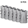 6 PCS Adults Soccer Pinnies Quick Drying Football Jerseys Sports Scrimmage Practice Sports Vest Team Training Bibs