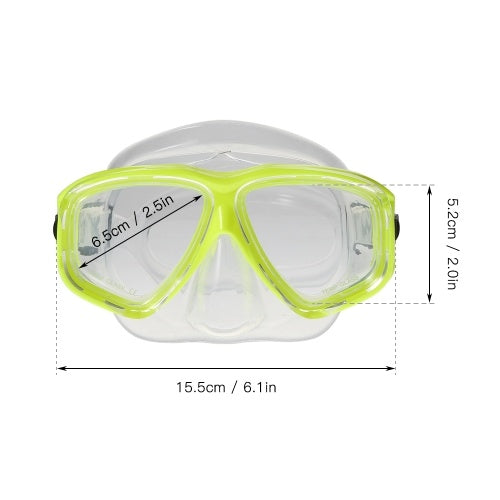 Tempered Glass Lens Diving Goggles for Men Women