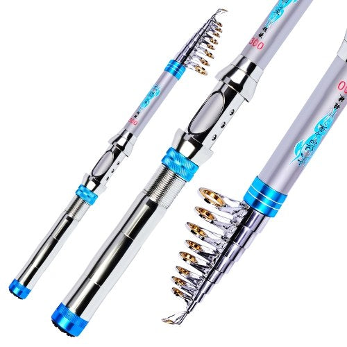 خفيفة الوزن من ألياف الكربون السفر قصبة الصيد القطب