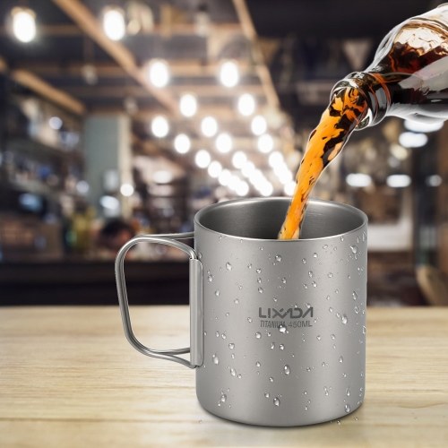 كوب ليكسادا 220 مل / 450 مل تيتانيوم مزدوج الجدار