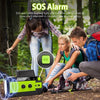Hand-cranked Solar Emergency Radio Flashlight SOS Alarm Reading Light Motion Sensor Outdoor Emergency Device