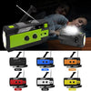 Hand-cranked Solar Emergency Radio Flashlight SOS Alarm Reading Light Motion Sensor Outdoor Emergency Device