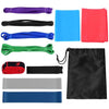 11pcs Fintess Resistance Bands Set Workout Exercise Loop Bands Yoga Stretch Strap with Carry Bag for Home Gym Travel Pilates Yoga Physical Therapy