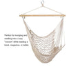 Hammock Chair Cotton Rope Weaving Chair Swing Chair Indoor Outdoor Garden Yard Theme Decoration