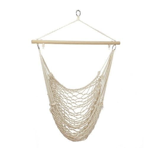 Hammock Chair Cotton Rope Weaving Chair Swing Chair Indoor Outdoor Garden Yard Theme Decoration