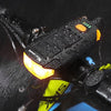 WEST BIKING الطاقة الشمسية إضاءة دراجة هوائية USB قابلة للشحن LED ركوب الدراجات العلوي مقاوم للماء دراجة القرن مصباح تحذير