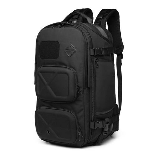 Ozuko نمط جديد في الهواء الطلق على ظهره رجل USB مضاد للسرقة سعة كبيرة متعددة الوظائف مقاوم للماء حقيبة السفر