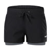 Women 2-in-1 Running Shorts Quick Drying Breathable Active Training Jogging Cycling Workout Shorts with Liner