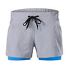 Women 2-in-1 Running Shorts Quick Drying Breathable Active Training Jogging Cycling Workout Shorts with Liner